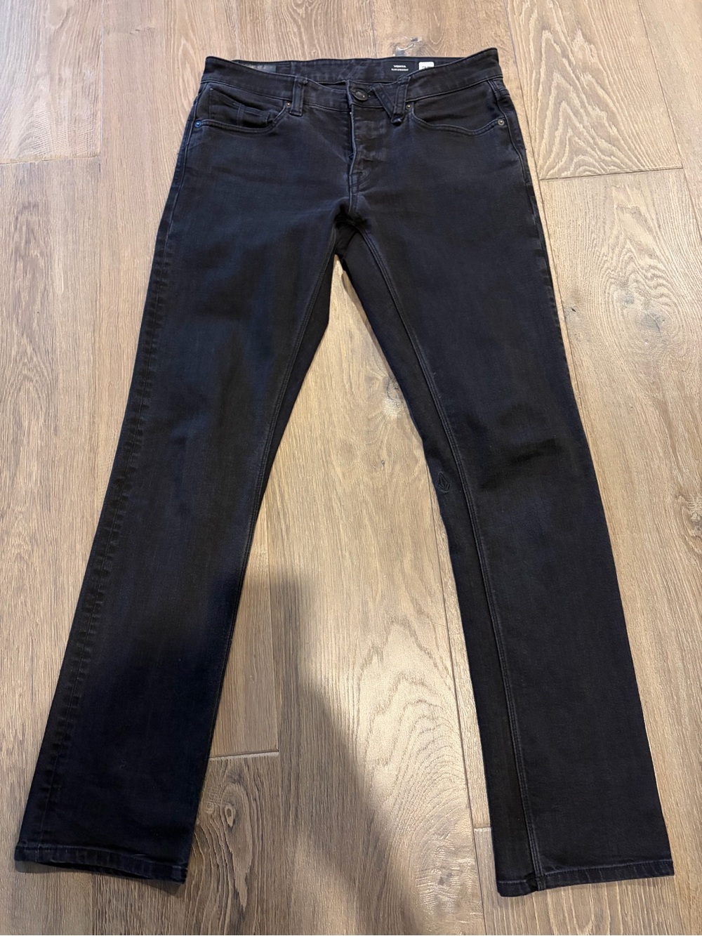 Volcom Vorta Men's Slim Straight Black Jeans